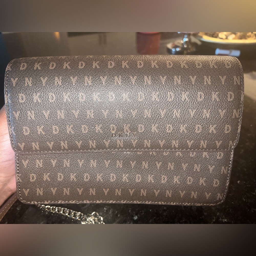 Brown DKNY purse